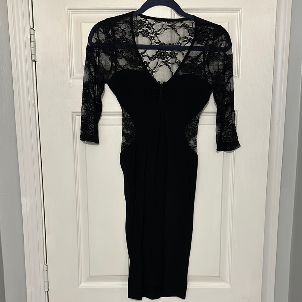 Elegant Black Lace Dress